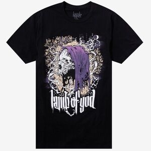 NWT Lamb Of God Hooded Skeleton T-Shirt size Large 🆕 Hot Topic